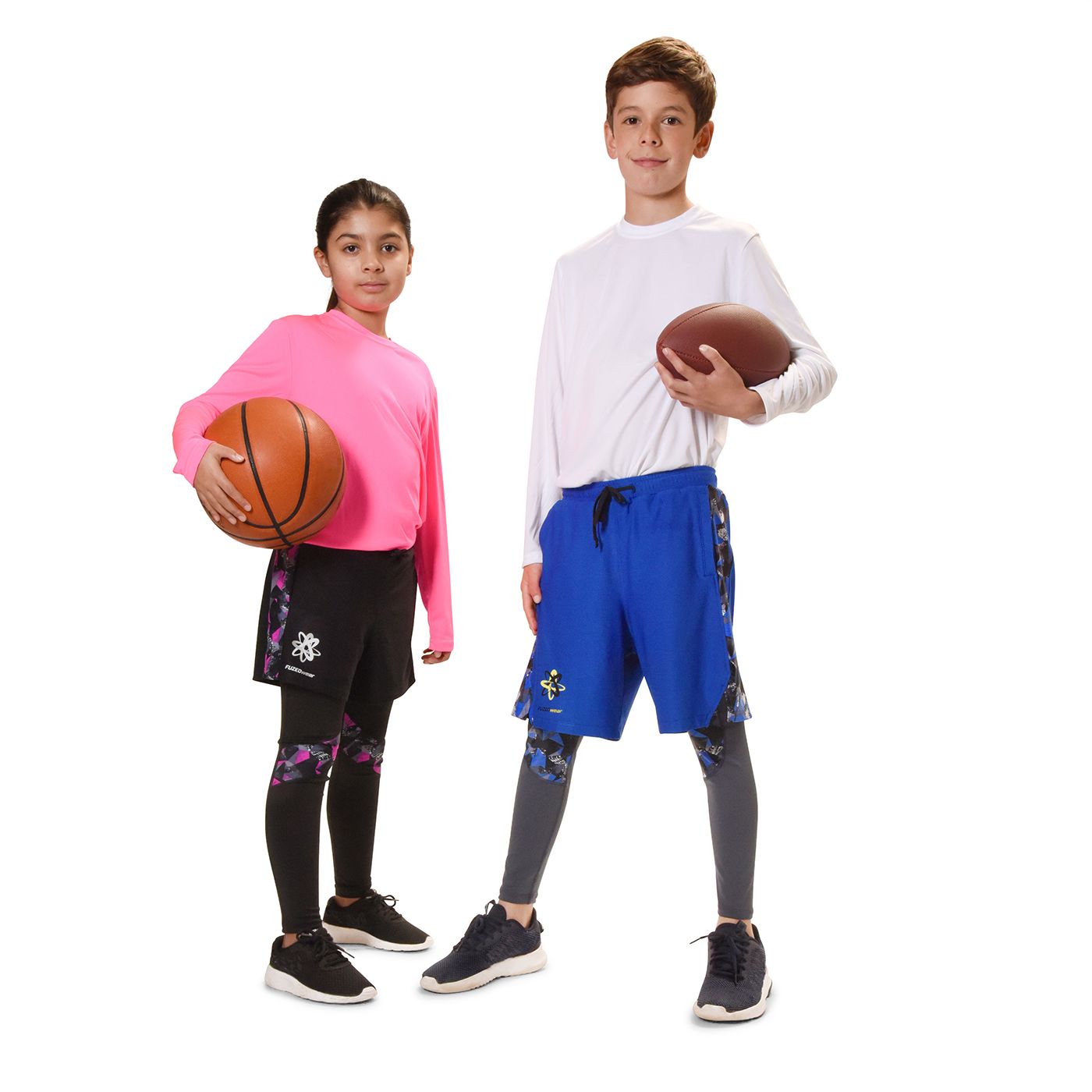 Boys Soccer Blue Shorts & Full Length Charcoal Leggings - Youth Legacy  Sheggings - size S - XL – FUZEDwear