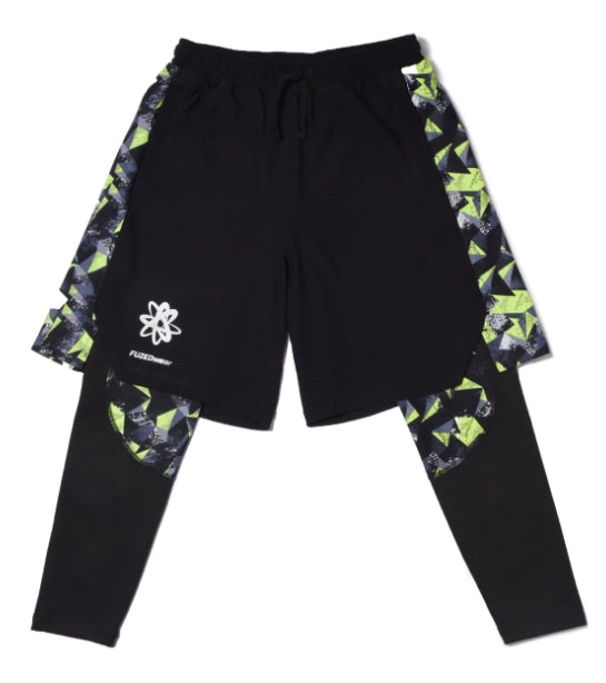 Legacy Sheggings- Black/Lime Shorts & Black Full Length Leggings
