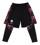 Legacy Sheggings- Black/Red Shorts & Black Full Length Leggings