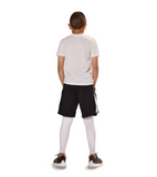 Launch Sheggings- Black Shorts & White Full Length Leggings