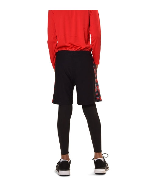 Legacy Sheggings- Black/Red Shorts & Black Full Length Leggings – FUZEDwear