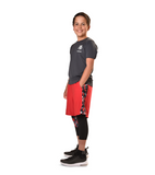 Sprint Sheggings- Red Shorts & Black 3/4-Length Leggings