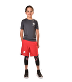 Sprint Sheggings- Red Shorts & Black 3/4-Length Leggings