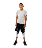 Sprint Sheggings- Black Shorts & White 3/4- Length Leggings